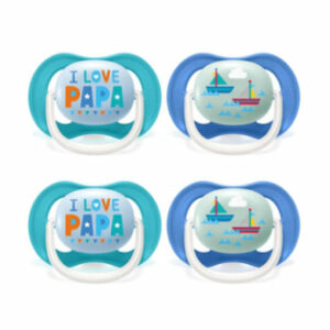 Philips Avent Schnuller ultra air SCF080/03 Collection Happy 6-18m Boy Mama/Boat im Doppelpack