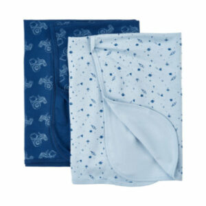 Pippi Babydecke 2er Pack estate blue