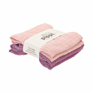 Pippi Muslin Tücher 4er Pack pale mauve