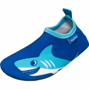 Playshoes Badeschuh Hai uni blau