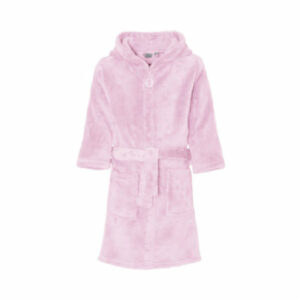 Playshoes Fleece-Bademantel uni rosa