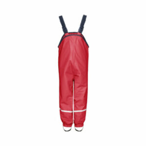 Playshoes Fleece-Trägerhose rot