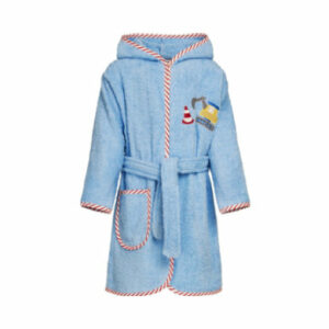 Playshoes Frotte-Bademantel Bagger blau