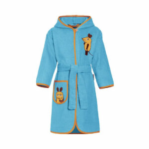 Playshoes Frotte-Bademantel Die Maus aquablau