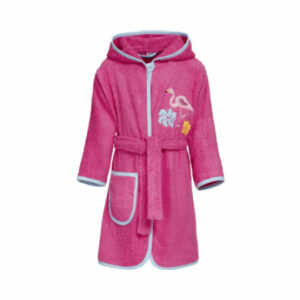 Playshoes Frotte-Bademantel Flamingo pink