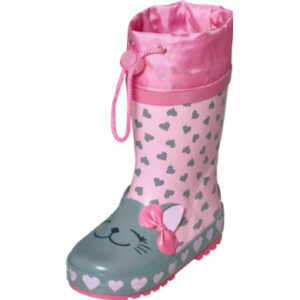 Playshoes Gummistiefel Katze rosa