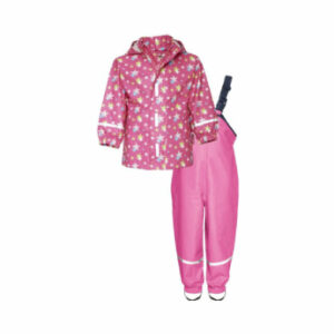 Playshoes Regen-Set Sterne pink