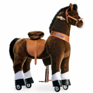 PonyCycle® Chocolate Brown with white hoof horse