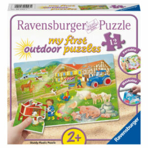 Ravensburger Outdoorpuzzle Lotta und Max auf dem Bauernhof