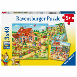 Ravensburger Puzzle 3 x 49 Teile Ferien auf dem Land