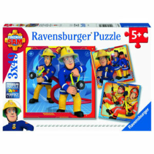 Ravensburger Puzzle 3 x 49 Teile Feuerwehrmann Sam: Unser Held Sam