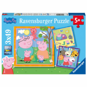 Ravensburger Puzzle 3 x 49 Teile Peppas Familie und Freunde