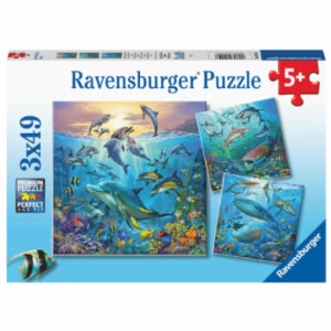 Ravensburger Puzzle 3 x 49 Teile Tierwelt des Ozeans