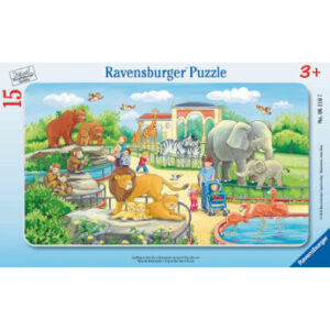 Ravensburger Rahmenpuzzle - Ausflug in den Zoo 15 Teile