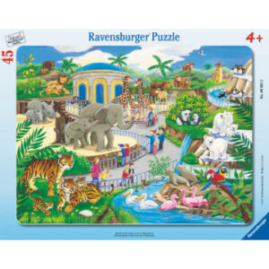 Ravensburger Rahmenpuzzle - Besuch im Zoo 45 Teile