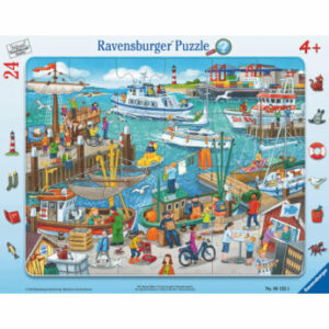 Ravensburger Rahmenpuzzle - Ein Tag am Hafen 24 Teile