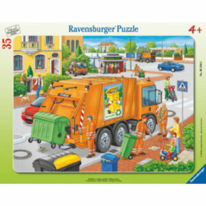 Ravensburger Rahmenpuzzle - Müllabfuhr 35 Teile