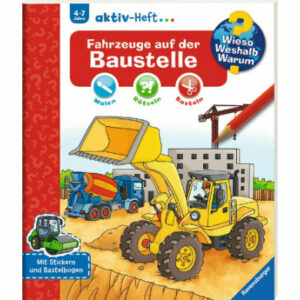 Ravensburger Wieso? Weshalb? Warum? aktiv Heft - Fahrzeuge auf der Baustelle