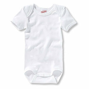 SANETTA Baby Body uni weiß Feinripp