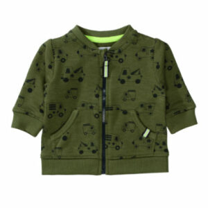 STACCATO Boys Jacke soft olive gemustert