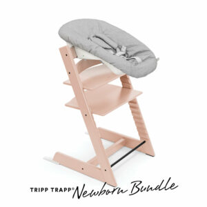 STOKKE® Tripp Trapp® Hochstuhl Buche Serene Pink inkl. Newborn Set™ Grey