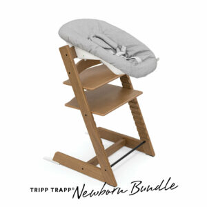 STOKKE® Tripp Trapp® Hochstuhl Oak Brown Wash inkl. Newborn Set™ Grey