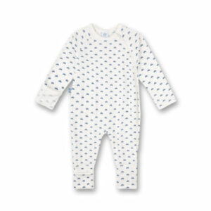 Sanetta Overall white pebble mit Autos