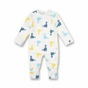 Sanetta Overall white pebble mit Dinos