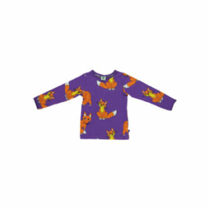 Smafolk Langarmhemd mit Füchse purple heart