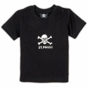 St. Pauli Baby Shirt Totenkopf schwarz