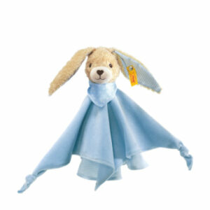 Steiff Hoppel Hase Schmusetuch 28 cm blau