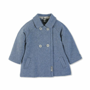 Sterntaler Girls Baby-Jacke Sweat mittelblau melange