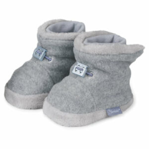 Sterntaler Stiefel Teddyflausch silber melange