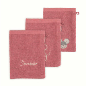 Sterntaler Waschhandschuhe 3er Pack Mabel rosa