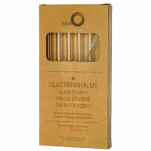 Stölze Lausitz Glastrinkhalme Bar 15 cm 7er Set transparent