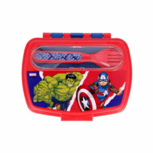 Stor Lunchset Avengers Comic Heroes 3er Set blau-rot