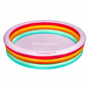 Swim Essentials Aufblasbarer Pool Regenbogen Ø 150 cm