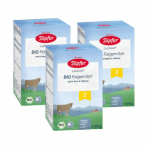 Töpfer Bio Folgemilch 2 Lactana 3 x 600 g nach dem 6. Monat