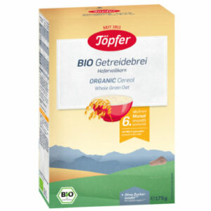 Töpfer Bio Getreidebrei Hafervollkorn 175 g ab dem 6. Monat