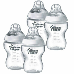 Tommee Tippee Fläschchen Closer to Nature 4 x Anti-Kolik-Flasche 260ml transparent 0m+