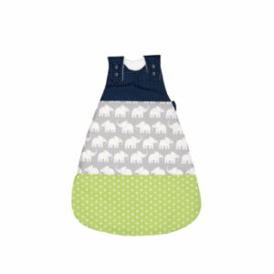 ULLENBOOM® Schlafsack Elefant Blau Grün