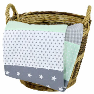 Ullenboom Babydecke & Kuscheldecke 100X140 cm Mint Grau