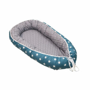 Ullenboom Babynest & Cocoon Petrol Grau 55 x 95 cm