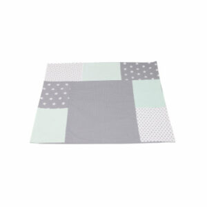 Ullenboom Patchwork Wickelauflagen-Bezug Mint Grau 75x85 cm