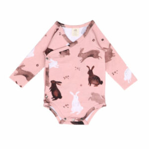 Walkiddy Wickelbody Happy Rabbits altrosa