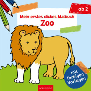 arsEdition Mein erstes dickes Malbuch – Zoo