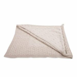 baby's only Kapuzendecke Cable beige 75x75 cm