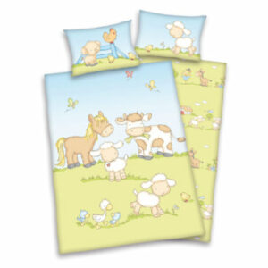 babybest® Bettwäsche Bauernhoftiere 100 x 135 cm