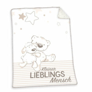 babybest® Lieblingsmensch Soft-Plush-Decke 75x100 cm