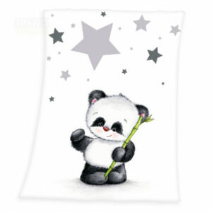 babybest® Microfaser-Flauschdecke Kleiner Panda 75 x 100 cm